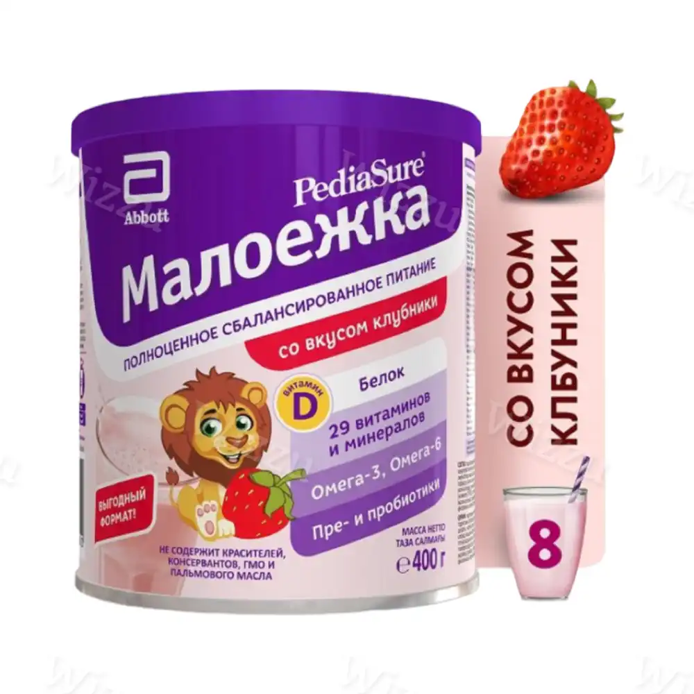 Симилак Малоежка клубника 400г