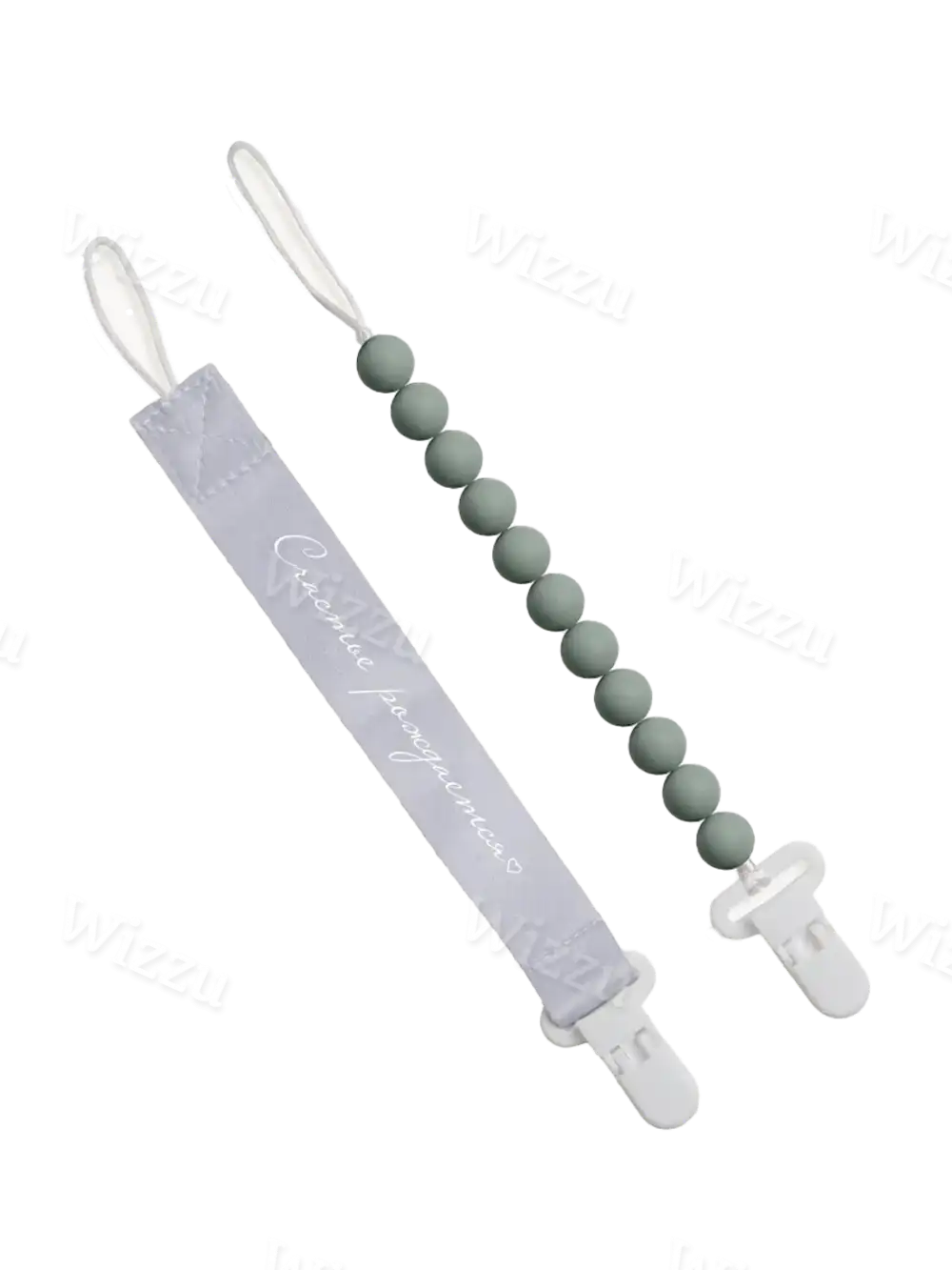 Paomma Набор держателей для пустышки 2 шт zephir/light grey