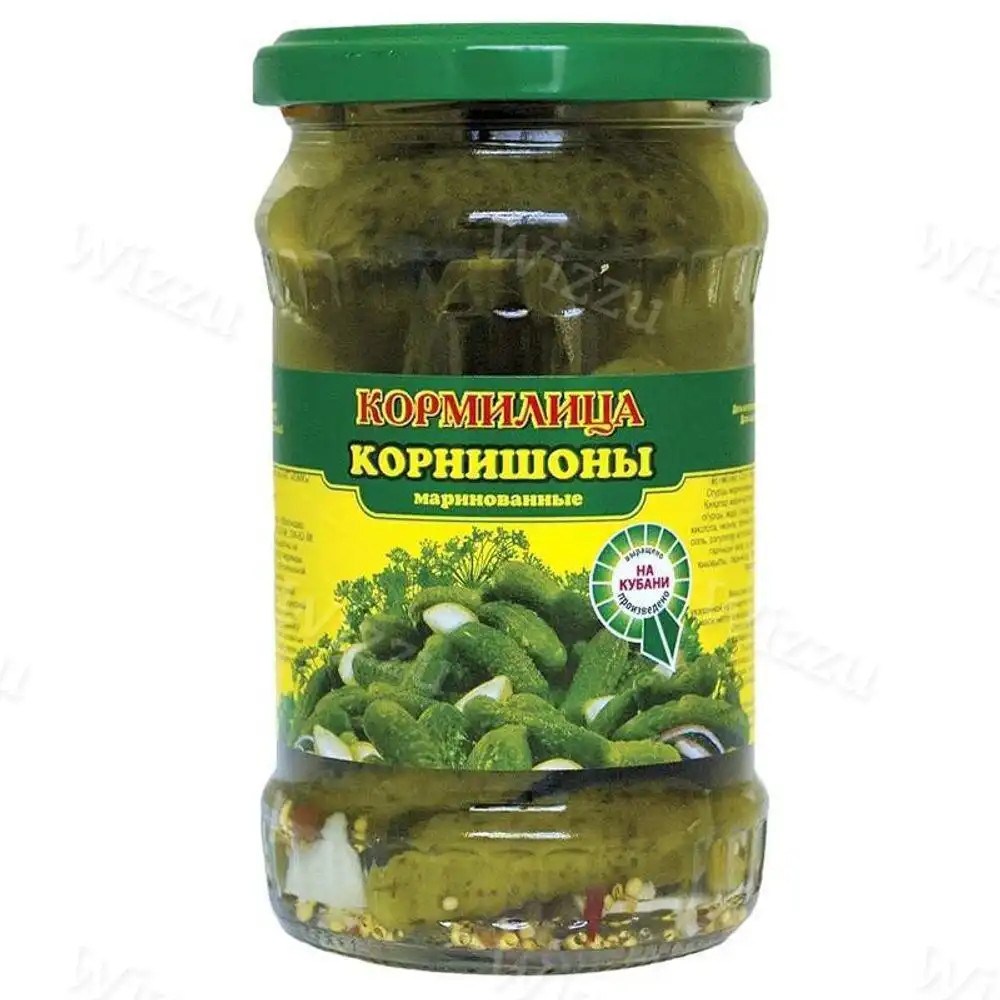 Корнишоны Кормилица (3-6) 370мл ст/б, шт