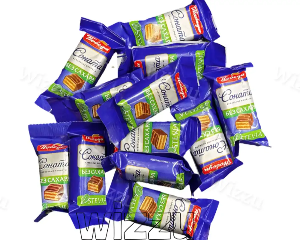 Конфеты вафельная Соната в молочном шоколаде без добавления сахара 1,5 кг