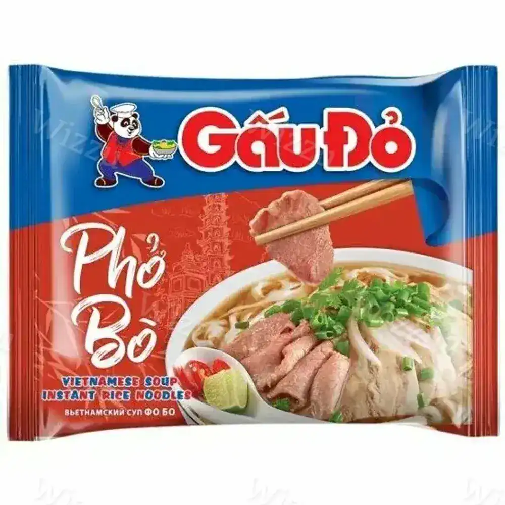 Лапша рисовая ФоБо со вкусом Говядины Gau Do 65гр