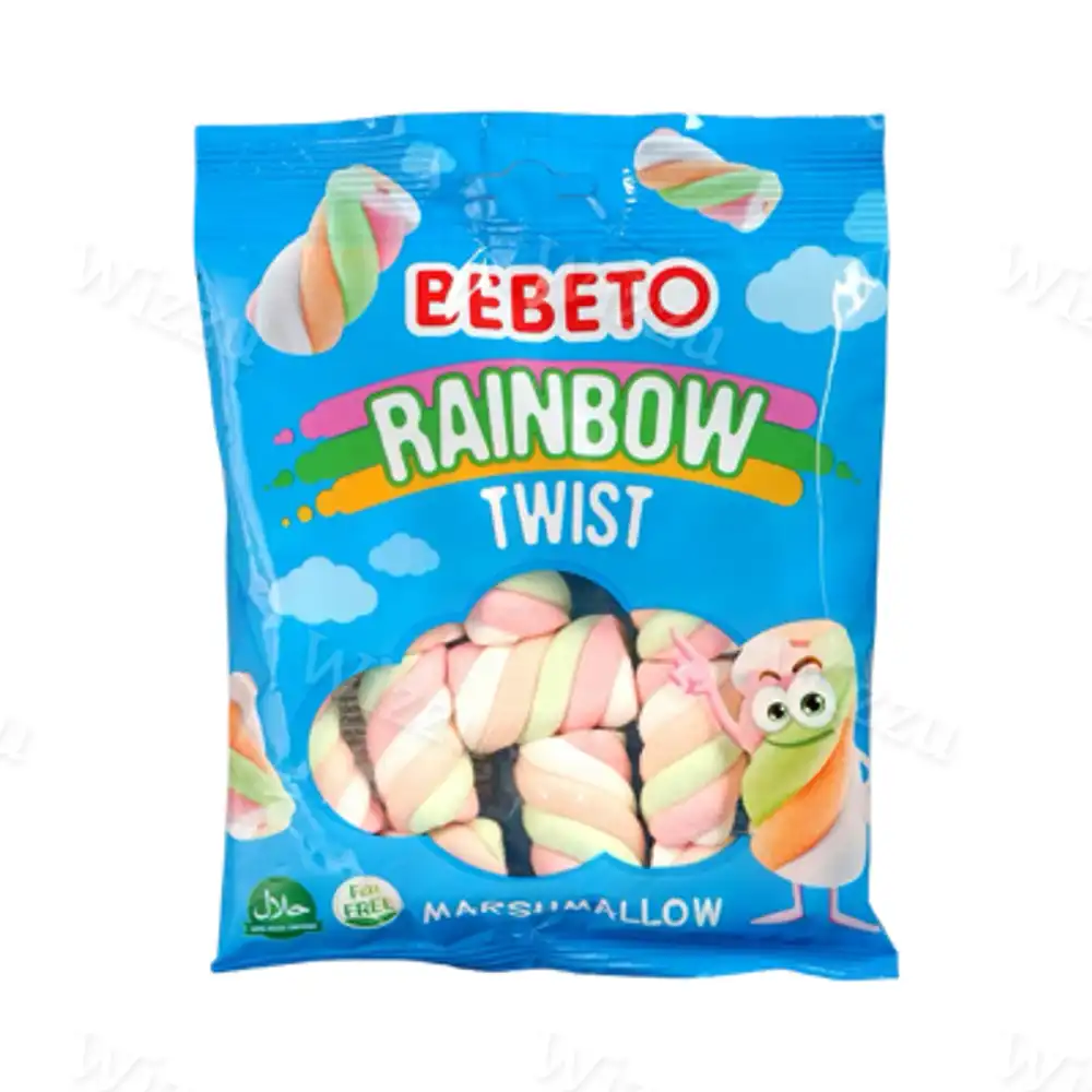 BEBETO Суфле Маршмеллоу RAINBOW TWIST 60гр