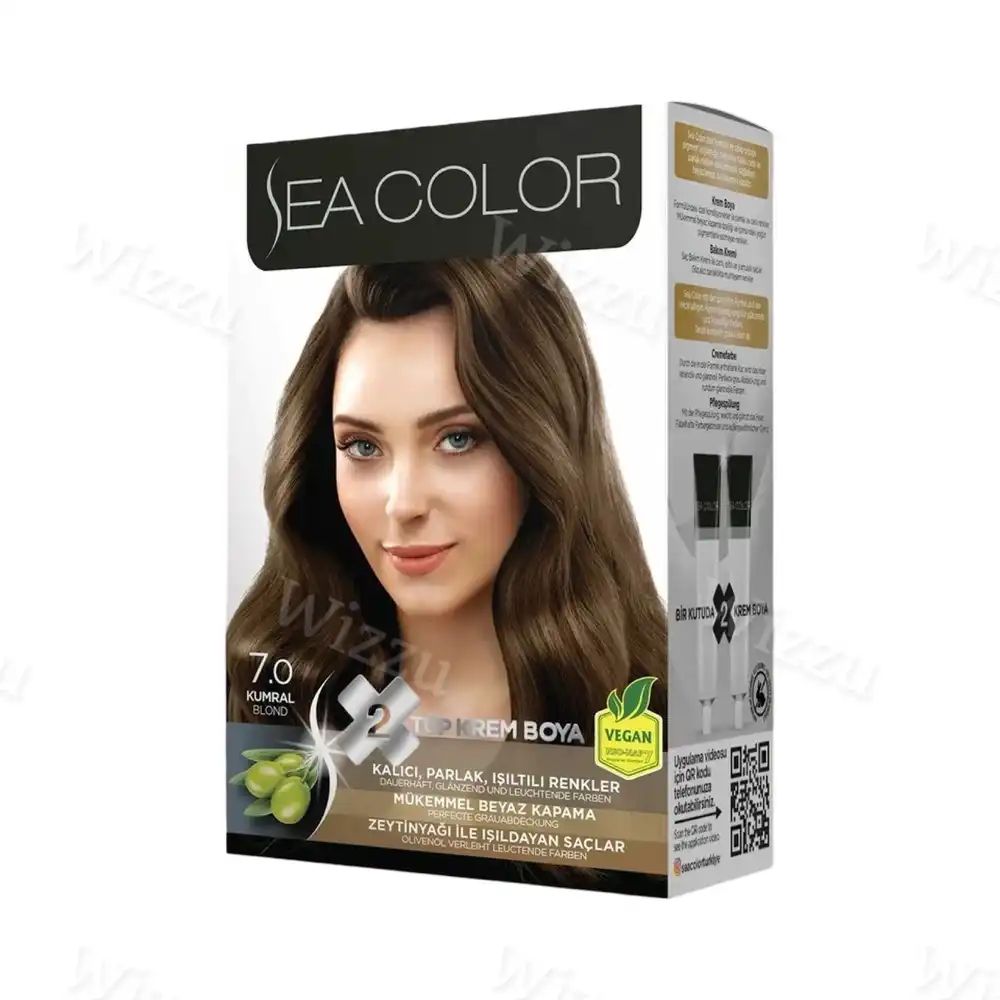 Краска для волос Sea Color Hair Dve Kit 7,0 Натуральный Русый, шт