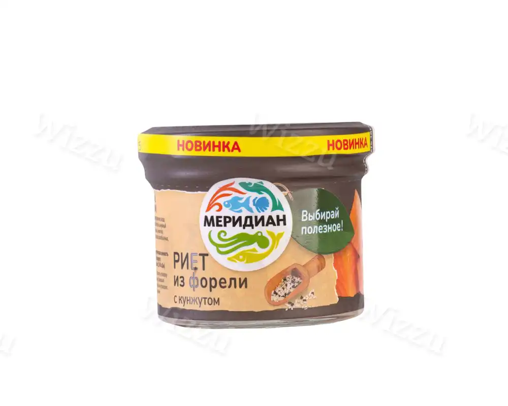 Риет из форели Меридиан с кунжутом 100гр