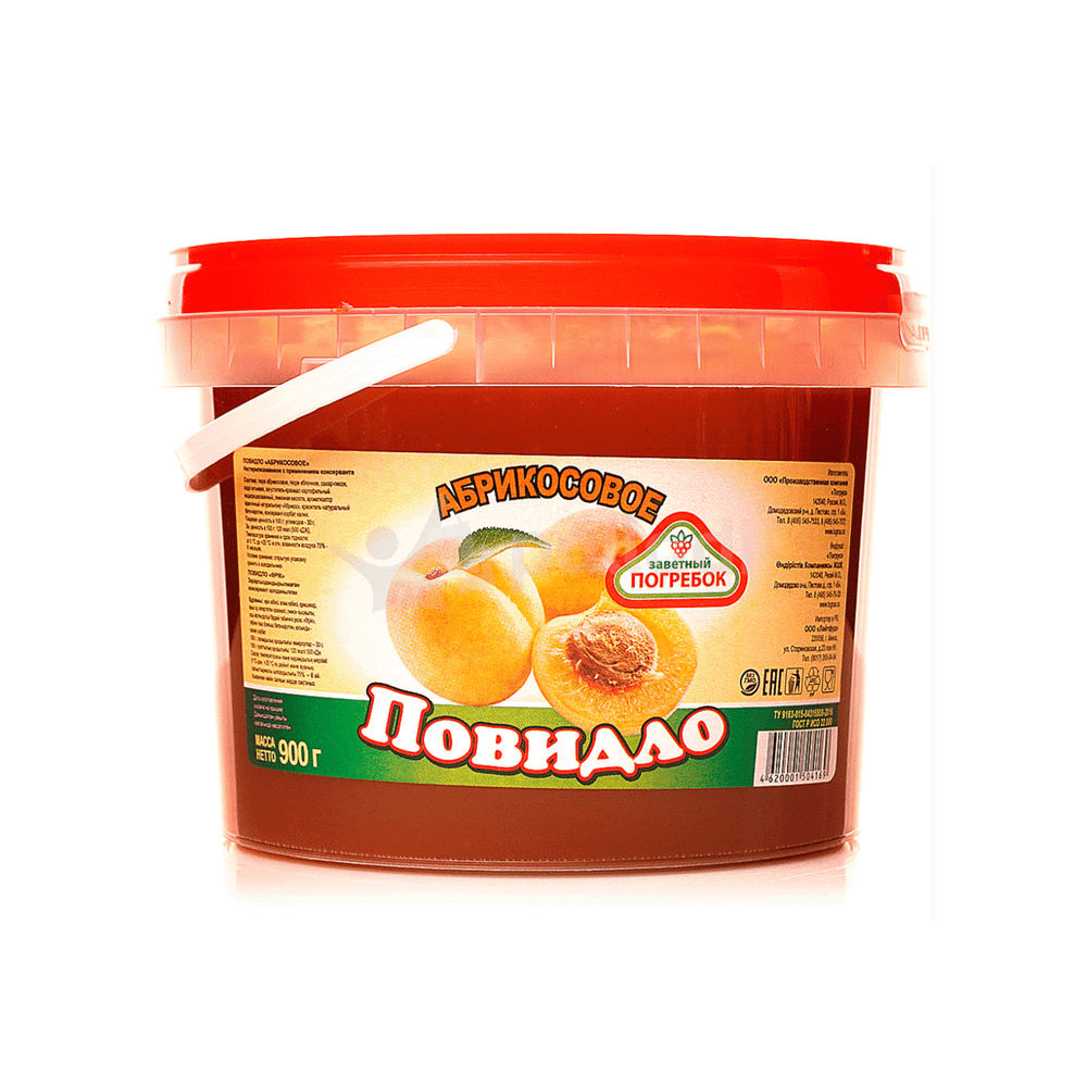Повидло Заветный погребок со вкусом Абрикоса (ведро) 900гр