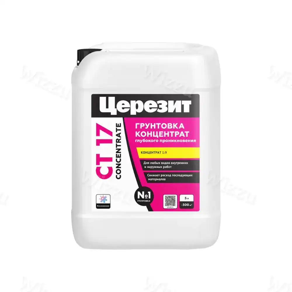 Грунтовка-концентрат глубокого проникновения Церезит CT 17 Concentrate 5 л