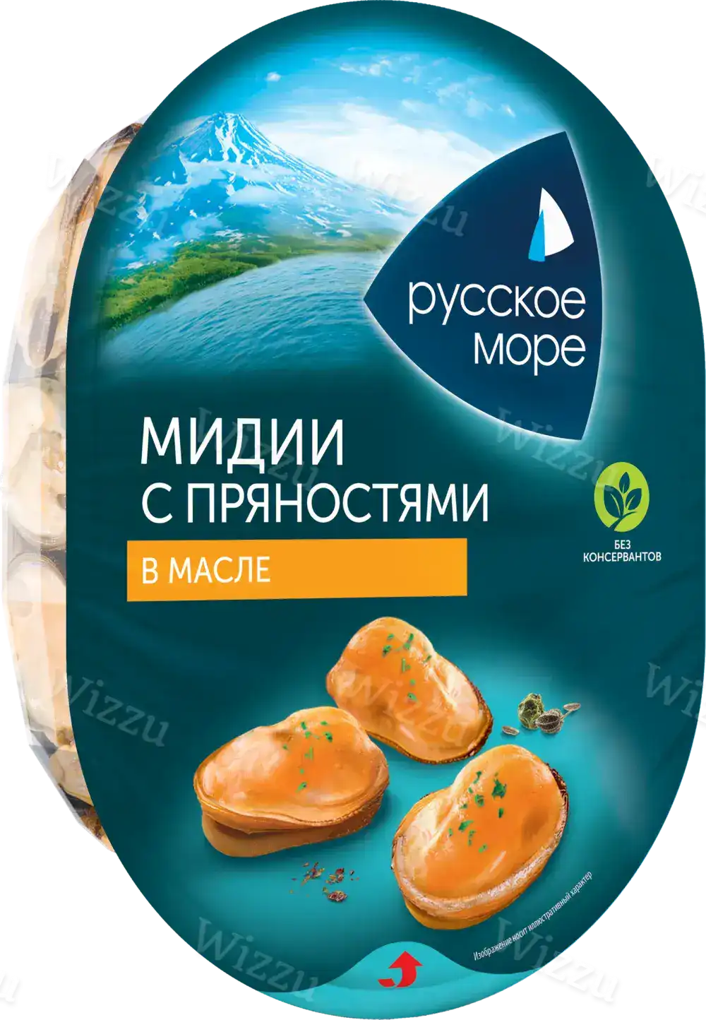 Мясо мидии чилийской в ратит. масле Русское Море Южные пряности180г, шт