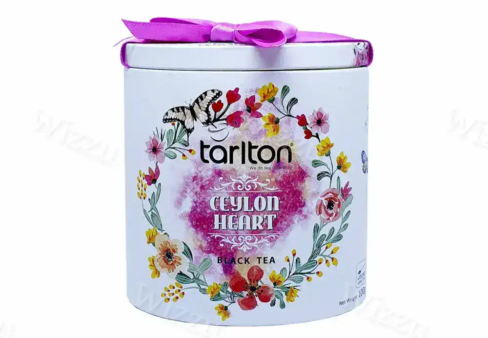 Ч/чай с бергамотом Тарлтон "сердце Цейлона"(роз.бантик) 100г ж/б