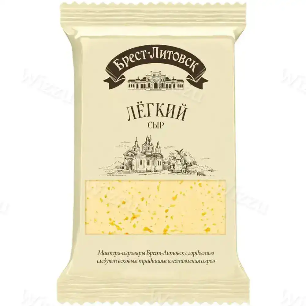 Сыр полутвердый брест литовский легкий 35% 200г
