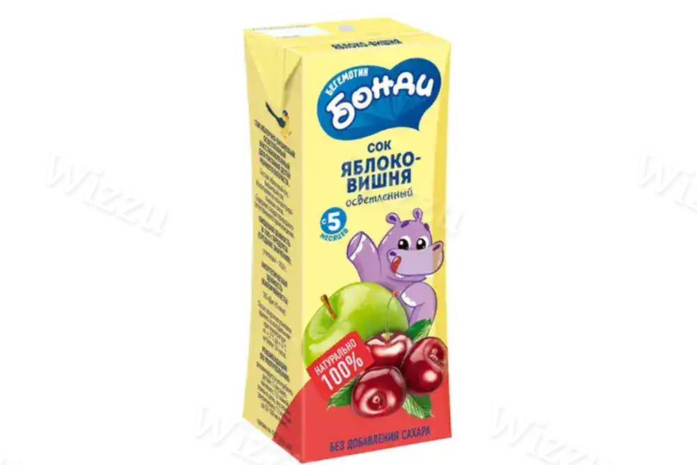 Сок "БОНДИ" Яблоко-вишня 0.2л