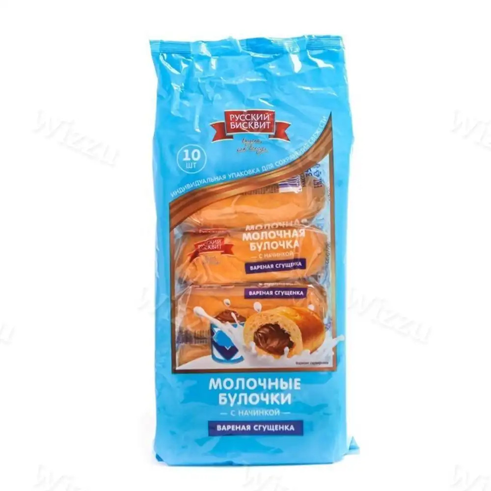 Булочки молочные Русский Бисквит вар сгущенка 350г, шт