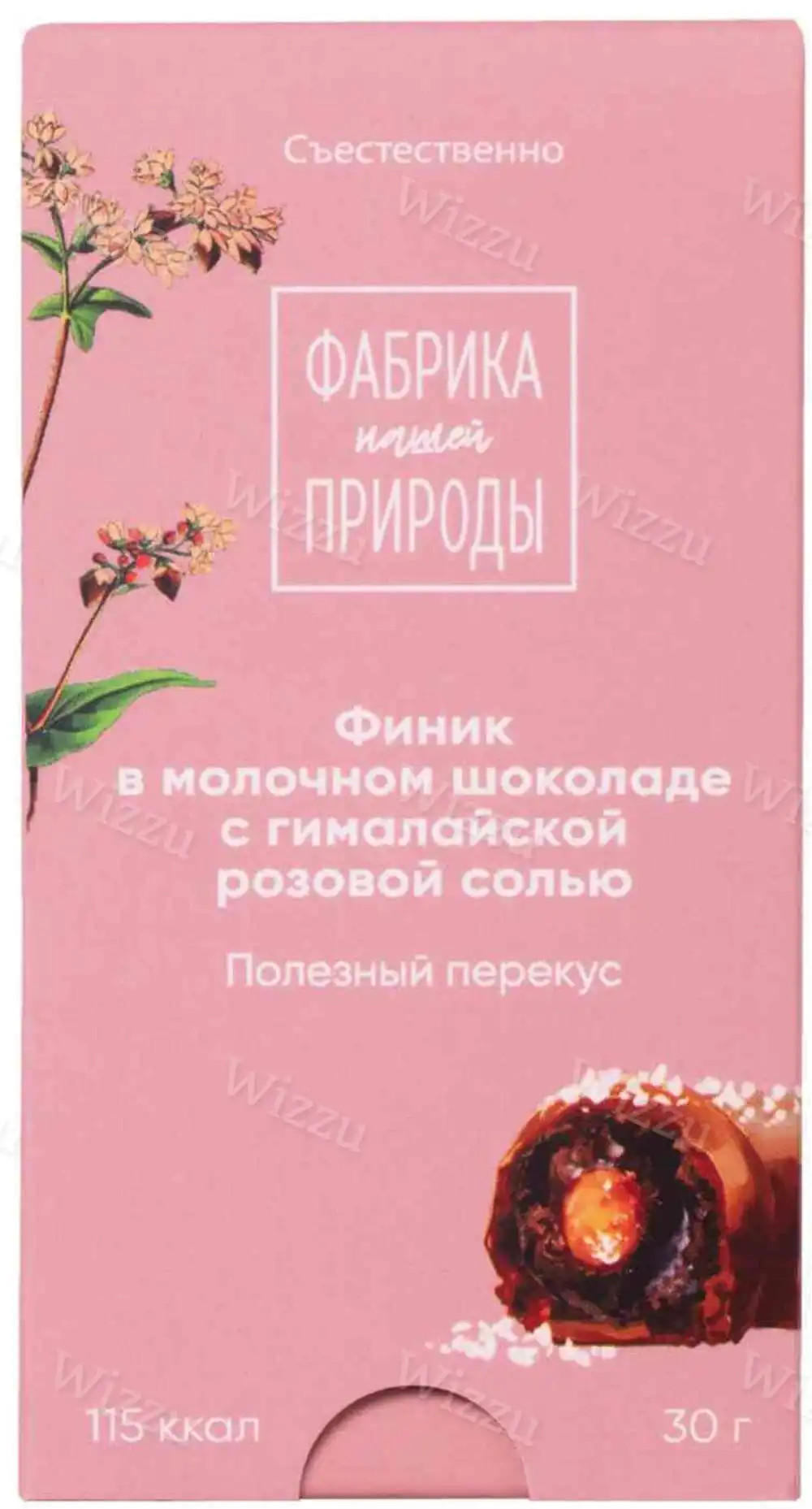 Финик в молочном шоколаде с гималайской солью "Фабрика нашей природы" 30г