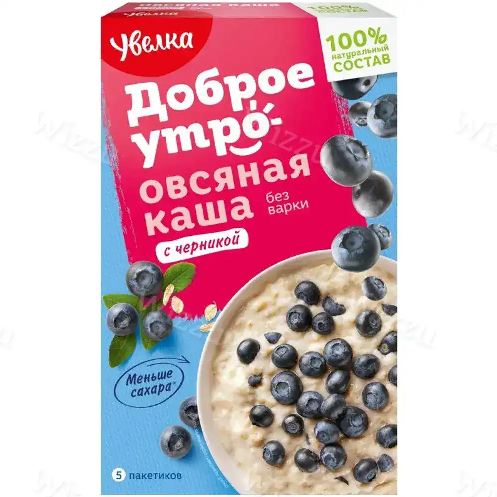 Каша Увелка овсяная с черникой 5х40г, шт