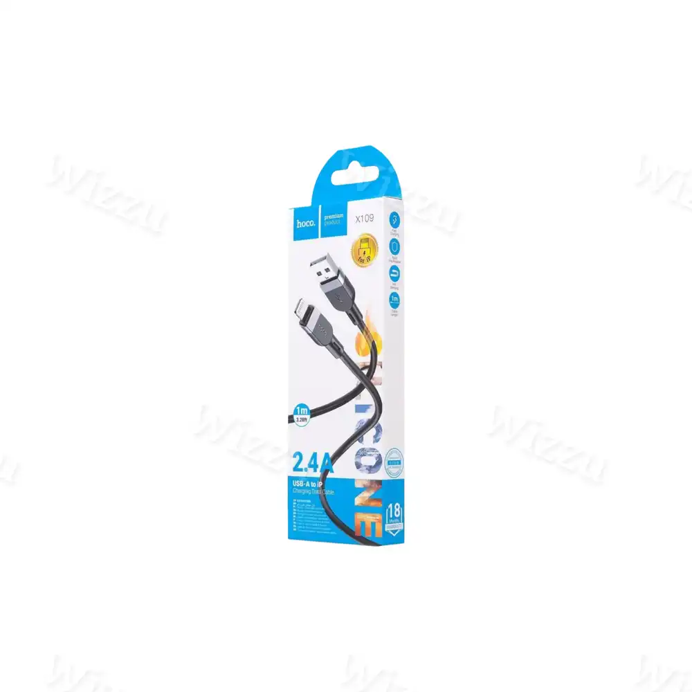 Кабель USB HOCO X109 Lightning (черный) 6942007636209