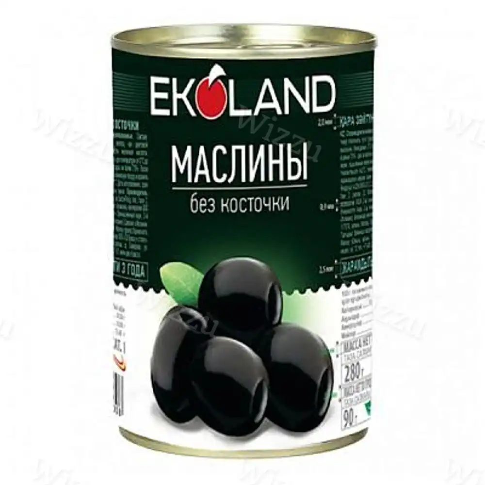Маслины без косточек Ekoland жб 280гр