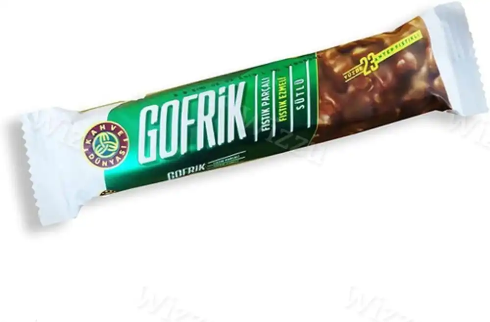 Kahve Dunyasi Gofrik хрустящие вафли в мол.шок.с фисташками 24гр