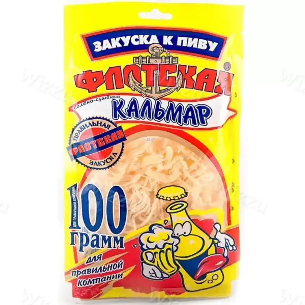 Кальмар закуска "Флотская" 100гр
