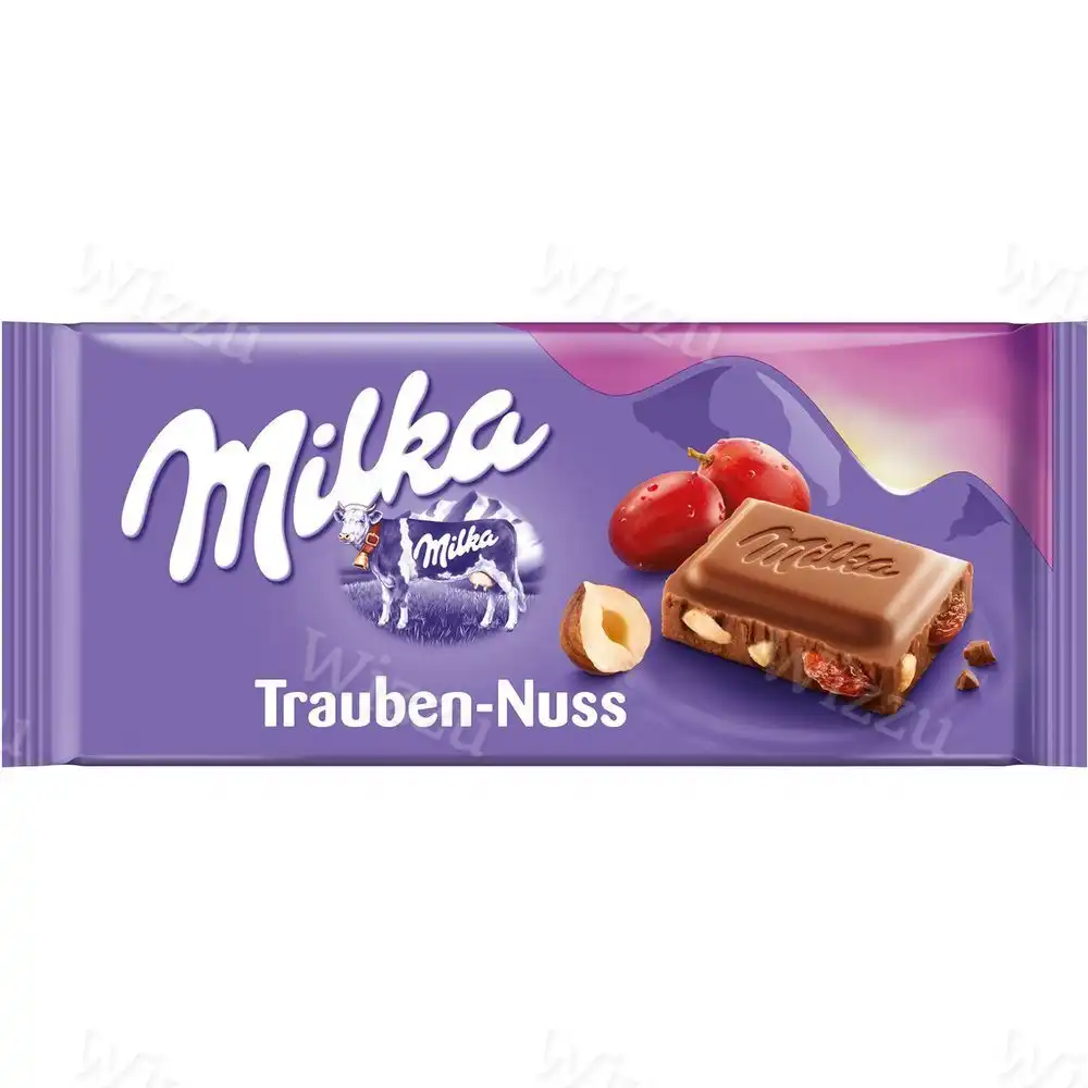 Шоколадная плитка Milka Raisin Nut 100гр