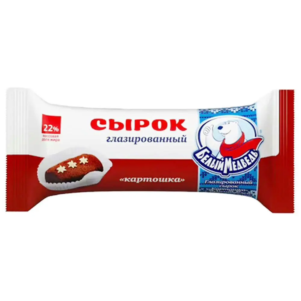 Сырок глазированный Белый медведь ассорти, 40г