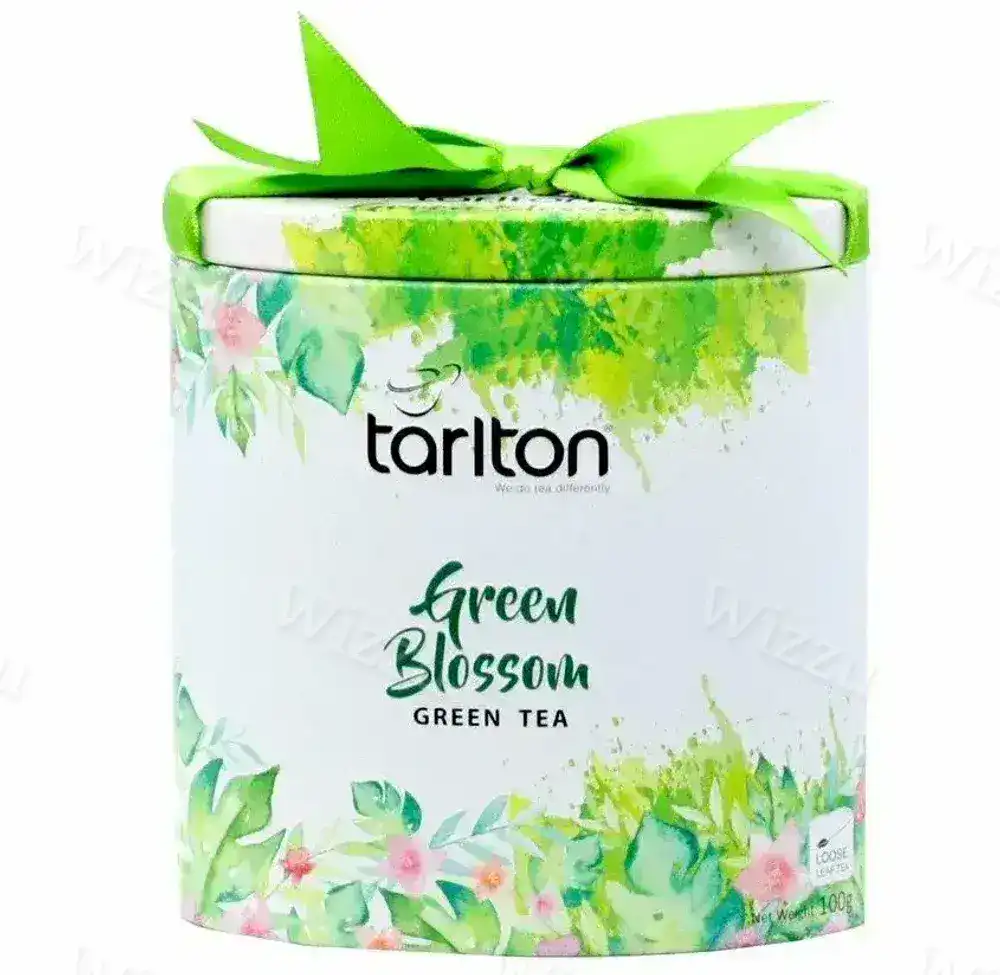 З/чай Тарлтон "Зеленый рассвет" (салат. бантик) листовой сорт GР1 100г ж/б