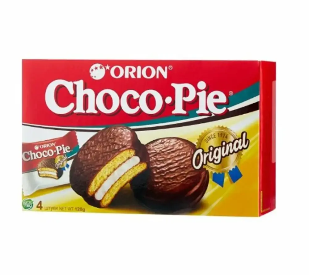 Печенье Choco Pie Orion, 30г х 4шт, 120г