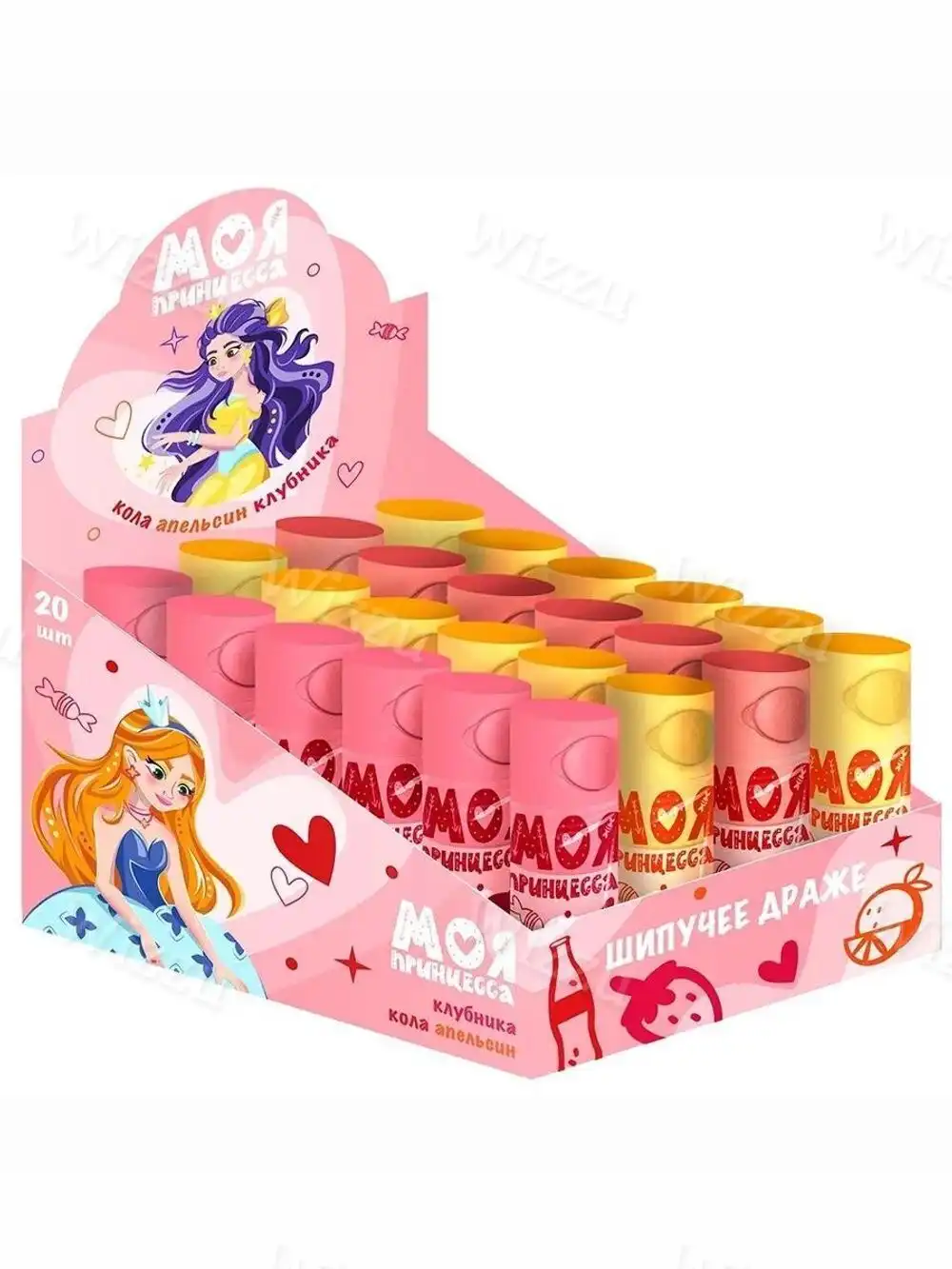 Моя Принцесса шипучее драже апельсин 10гр