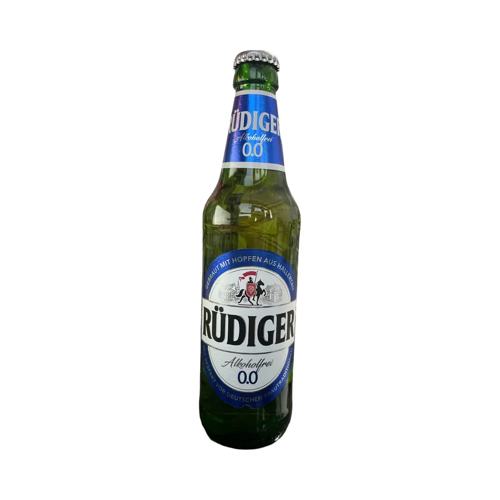 Напиток пивной безалкогольный "Rudiger 0.0" пастеризованный, 0.45л