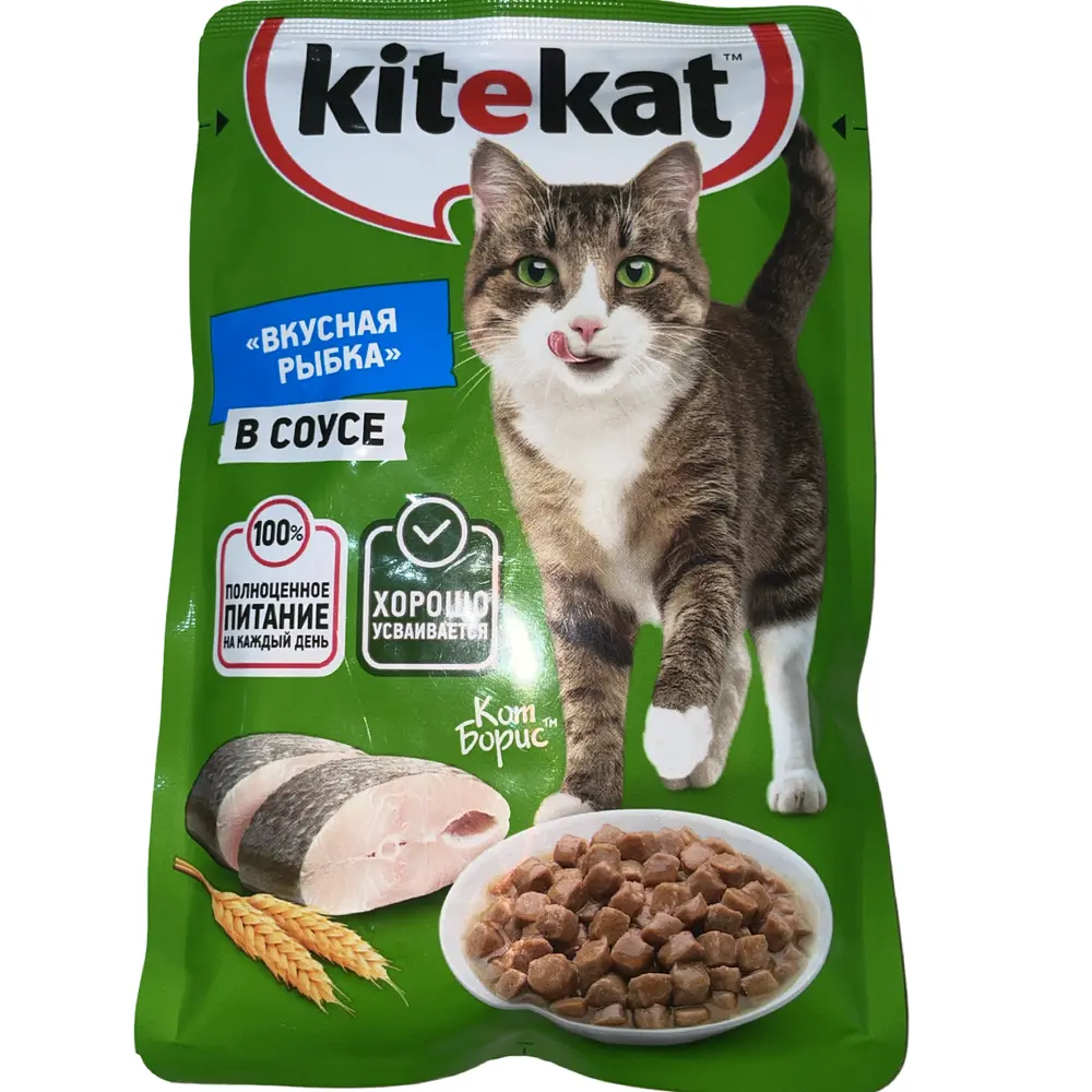 Корм для кошек Kitekat консервированный Рыба в соусе 85г