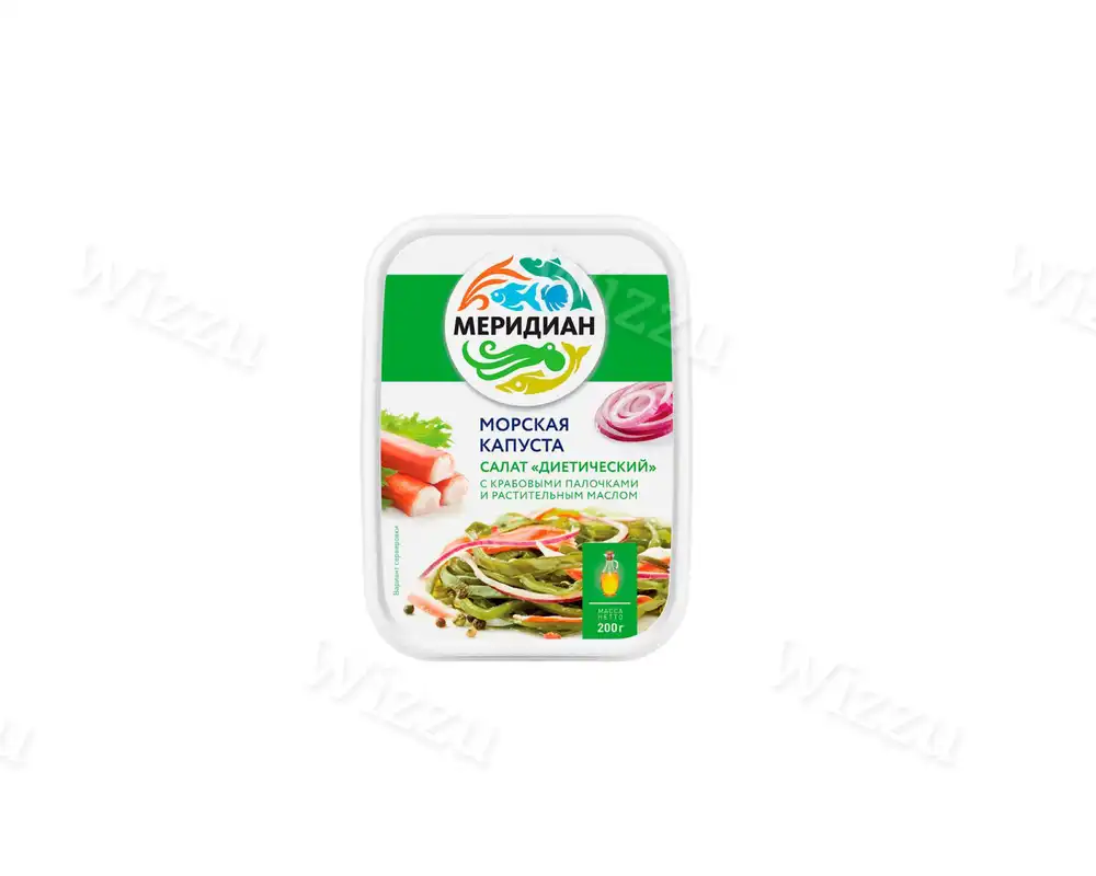 Морская капуста Меридиан Диетический салат 200гр