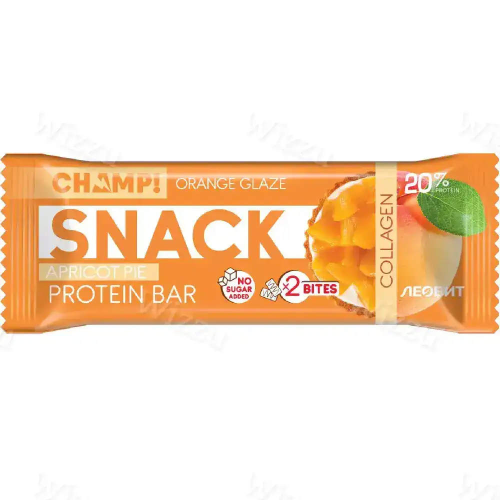 Батончик протеиновый абрикосовый champ 40 гр