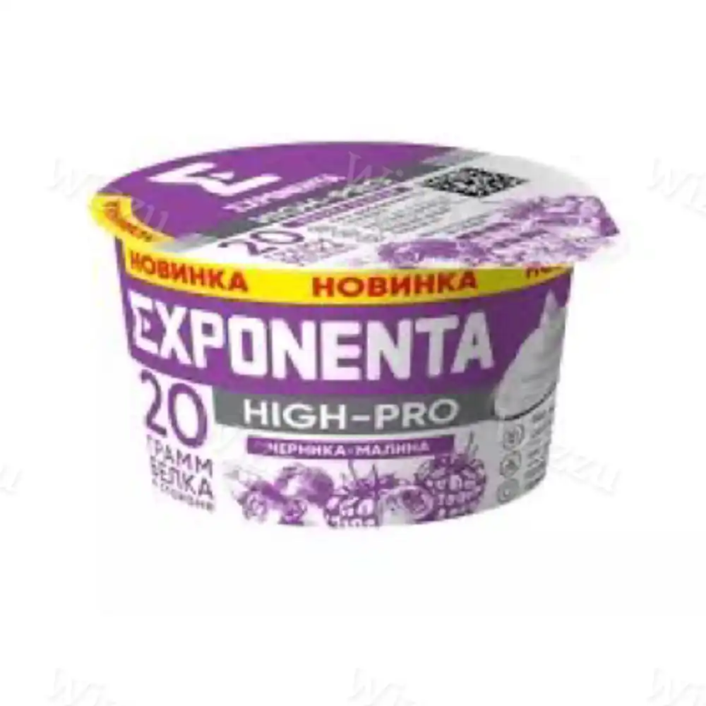 Йогурт Exponenta High-pro стакан Черника - Малина 160гр