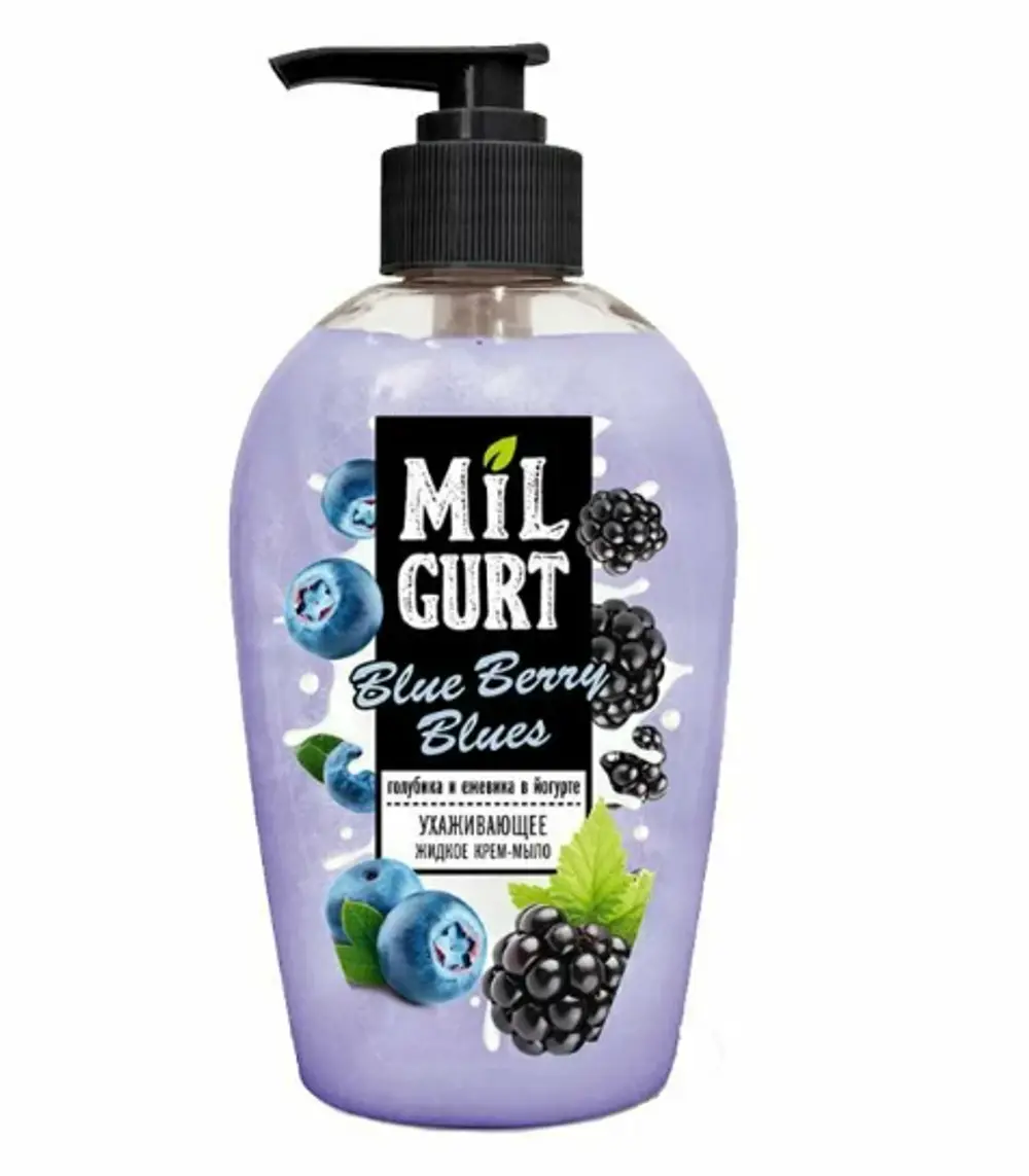 жидкое крем-мыло MIL GURT голубика и ежевика 375г