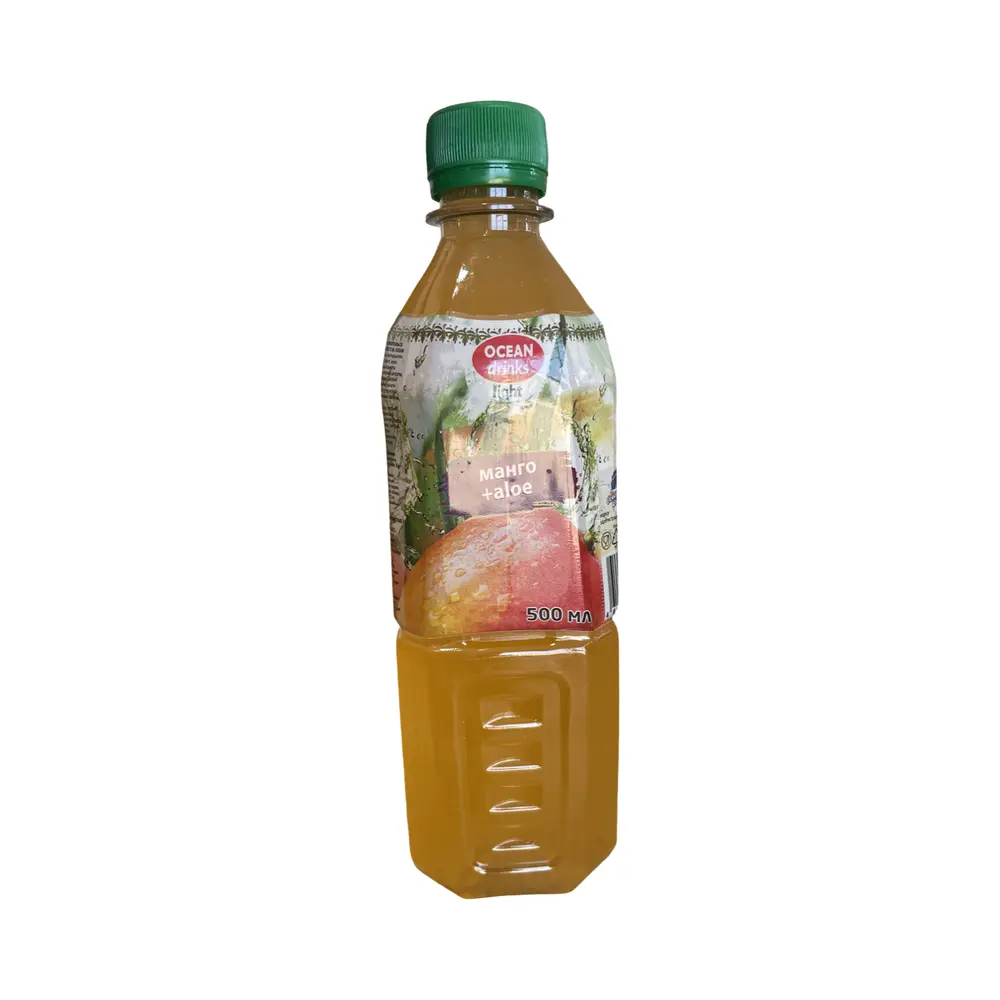 Напиток безалкогольный негазированный с кусочками фруктов "Манго Ocean Drinks" Light, 500мл