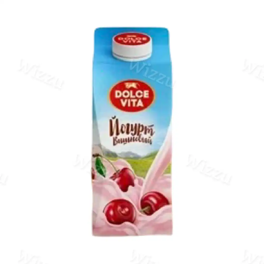 Йогурт "Дольче Вита" вишня 2,5% 900г п/пак