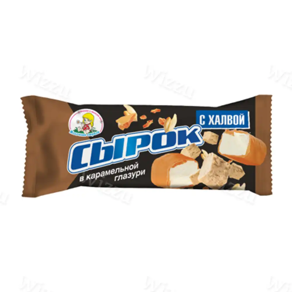 Сырок творожн. Молочный со кусом "в Карамельной глазури с халвой" 23% 45гр