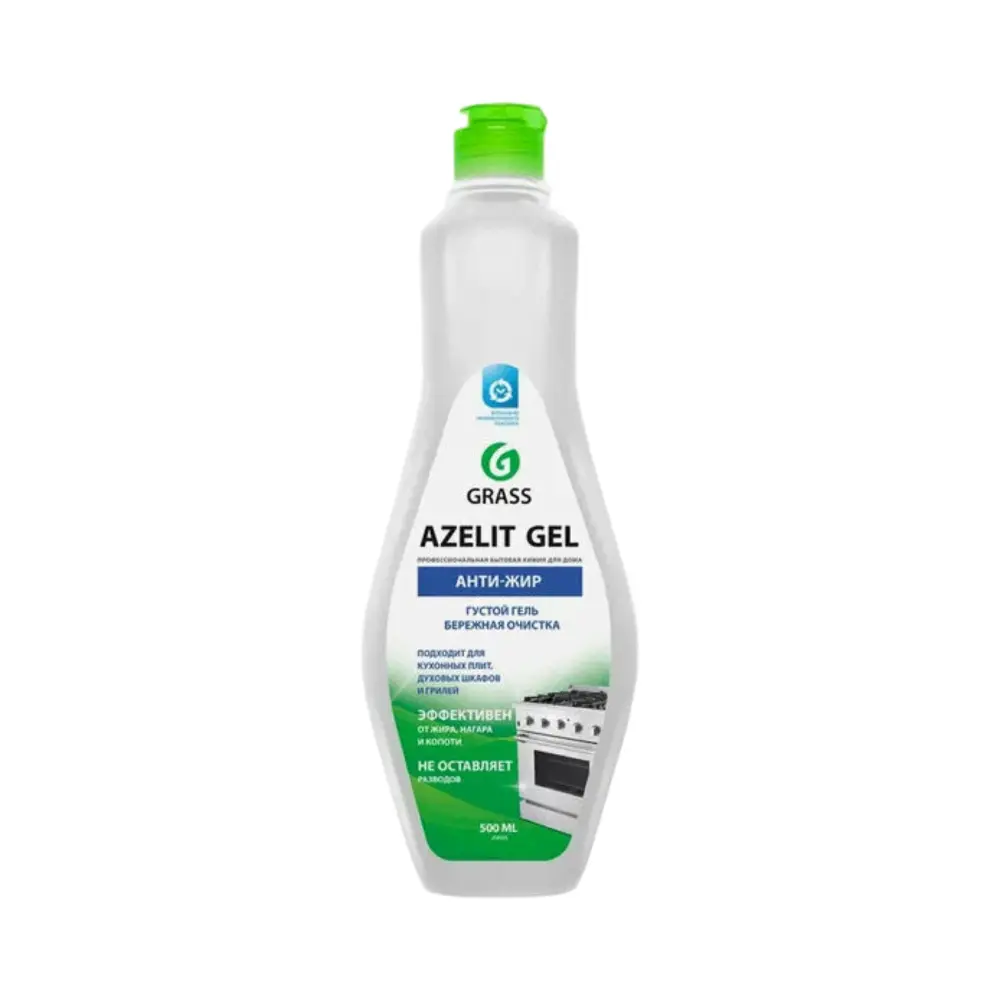Чистящий гель Grass Azelit-gel Анти-жир бережный уход для плит, духовок и грилей, 500мл