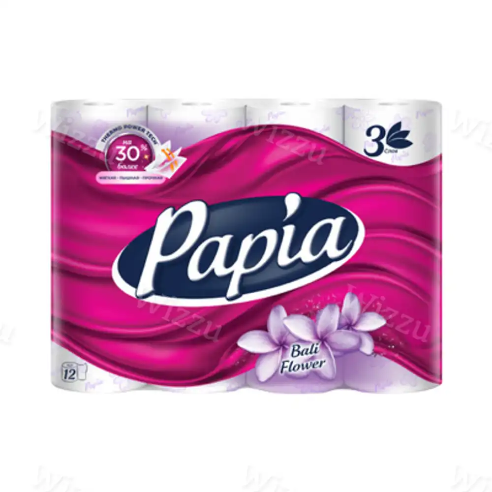 Туалетная Бумага Papilion 3слойные 12рул.