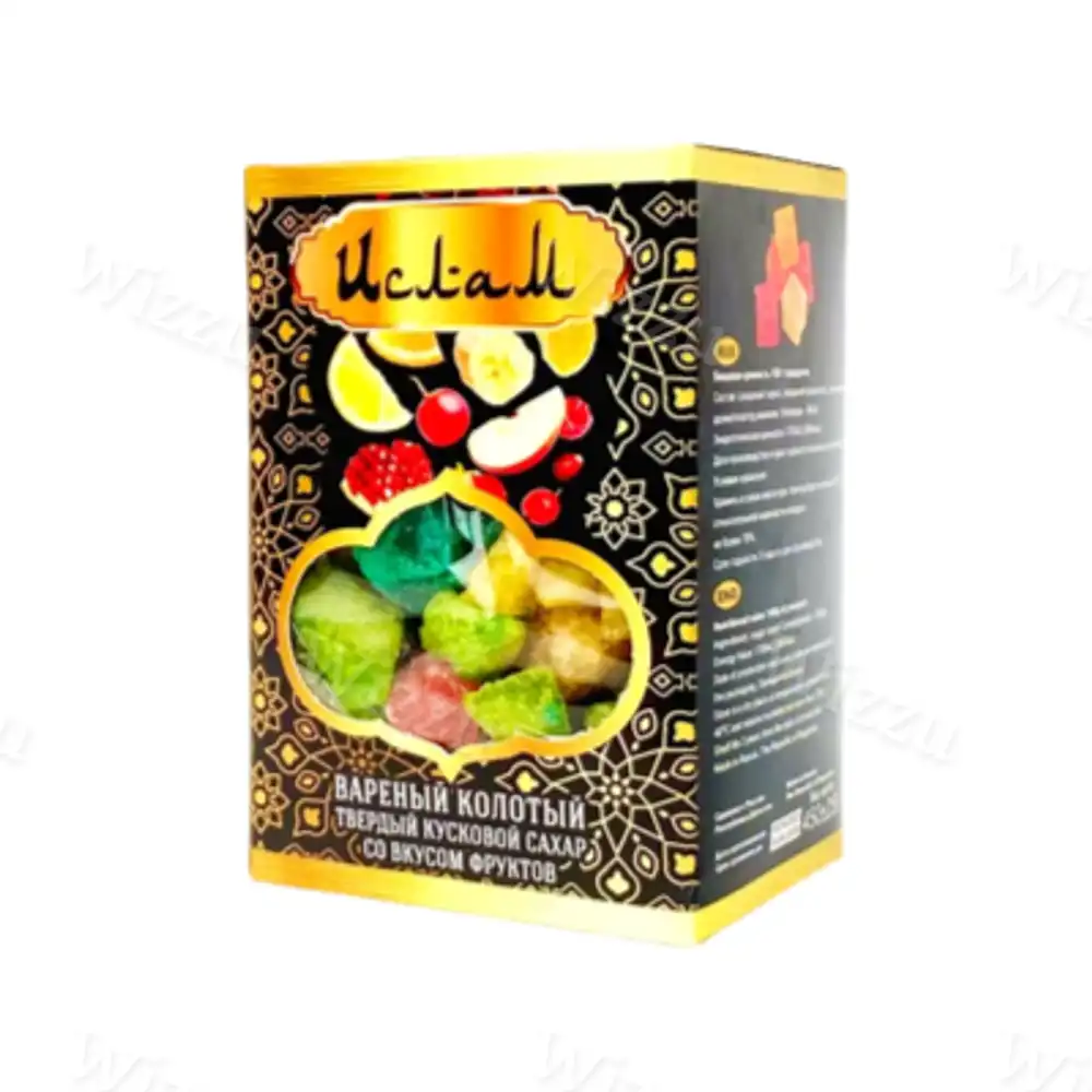 Сахар кусковой фрукт ассорти Исмаил 450гр