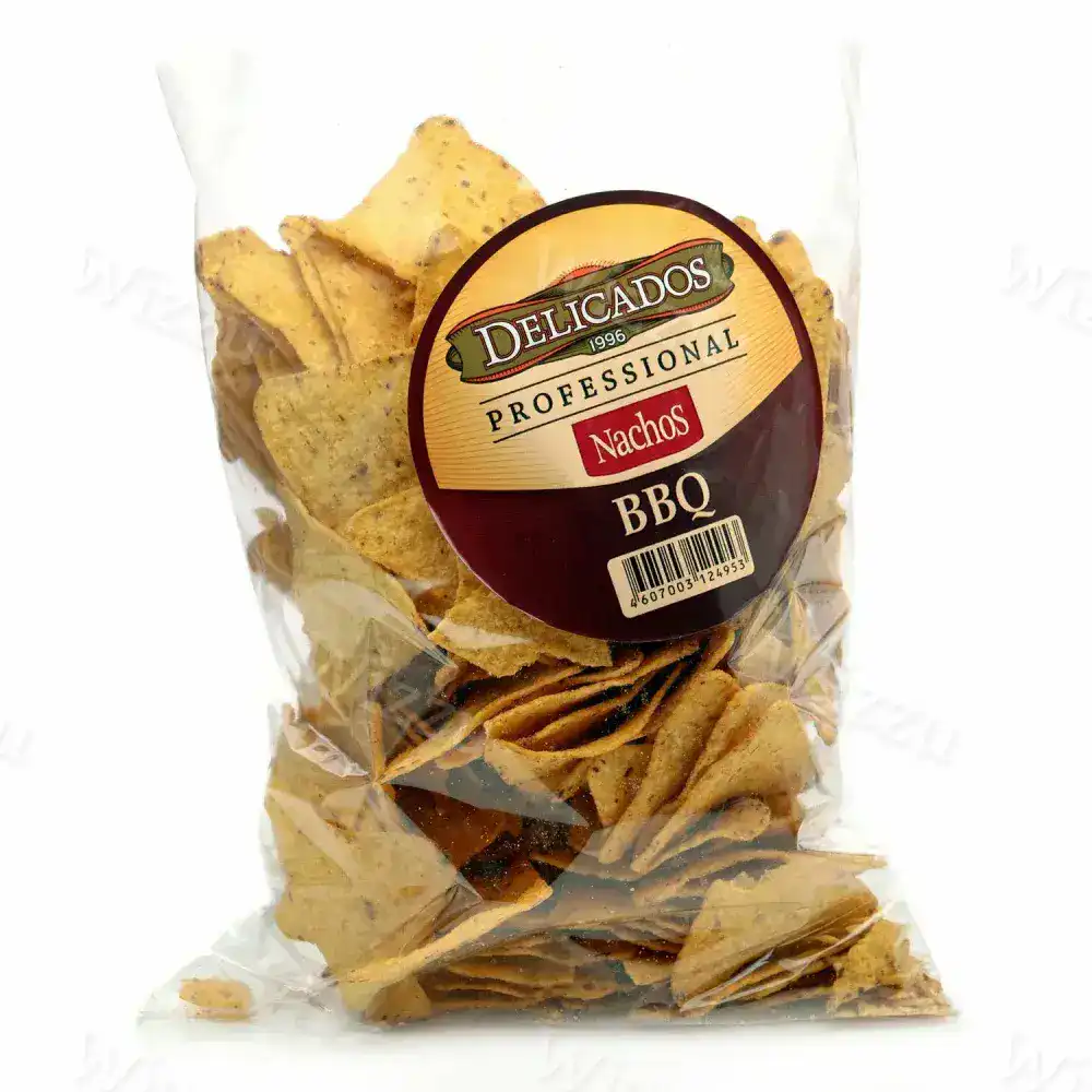 Чипсы Кукурузные Nachos Delicados со вкусом барбекю 500гр