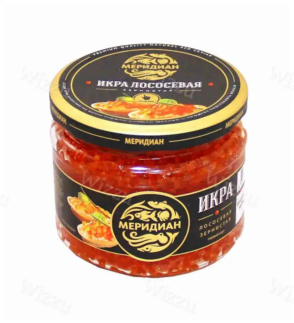 Икра "Меридиан" лососевая зернистая 210гр
