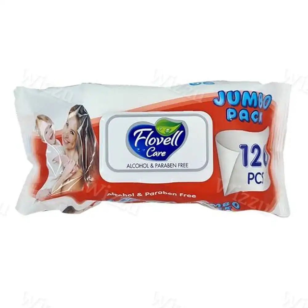 Салфетки влажные Flovell Care Оливки 120шт