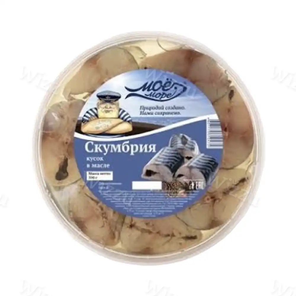 500гр Скумбрия в масле (кусок) 1/20 "Мое море" НОВИНКА