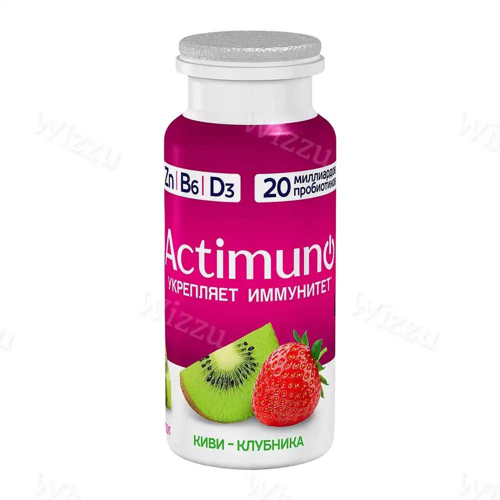 Йогурт Актимуно киви клубника 95г, шт