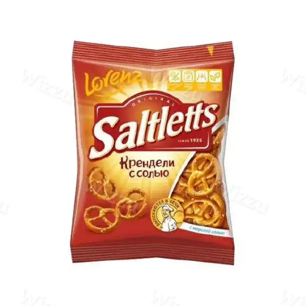 Крендель Салтлеттс с солью мини на ленте 60гр, шт