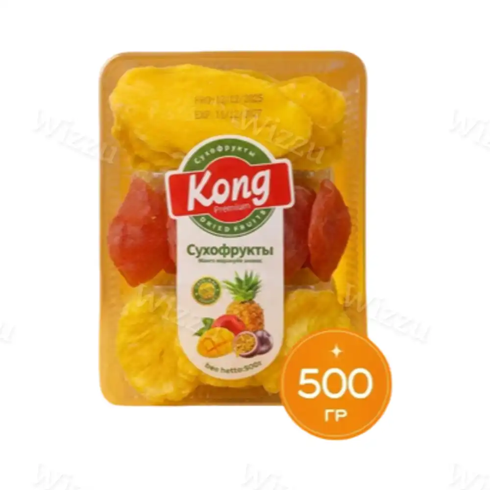 Сухофрукты "Kong" Манго-маракуйя-ананас 500г