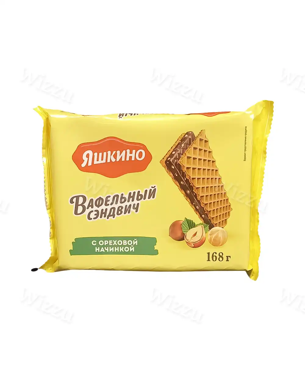 Вафельный сэндвич Яшкино с ореховой начинкой 168гр