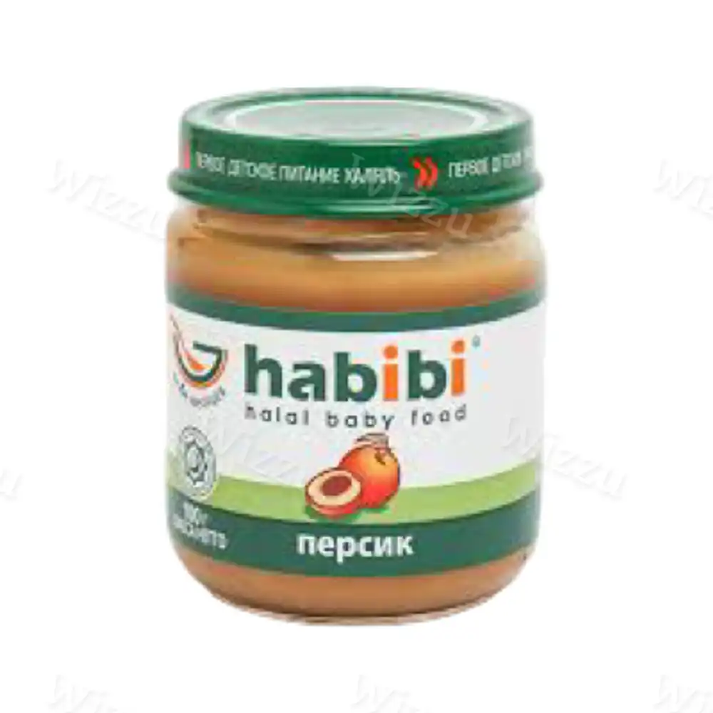 Детское пюре "Нabibi" из персиков для детей старше 4 мес