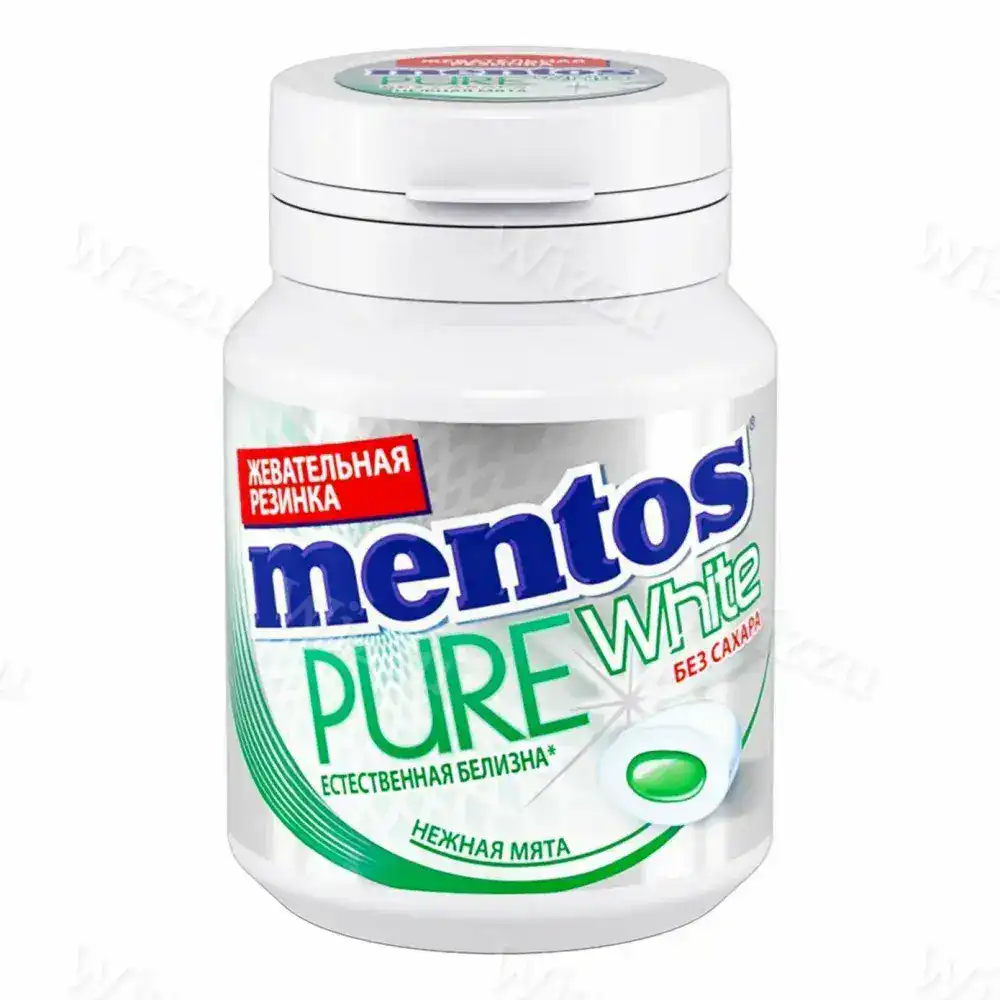Жевательная резинка Ментос Pure White 54г Нежная Мята шт