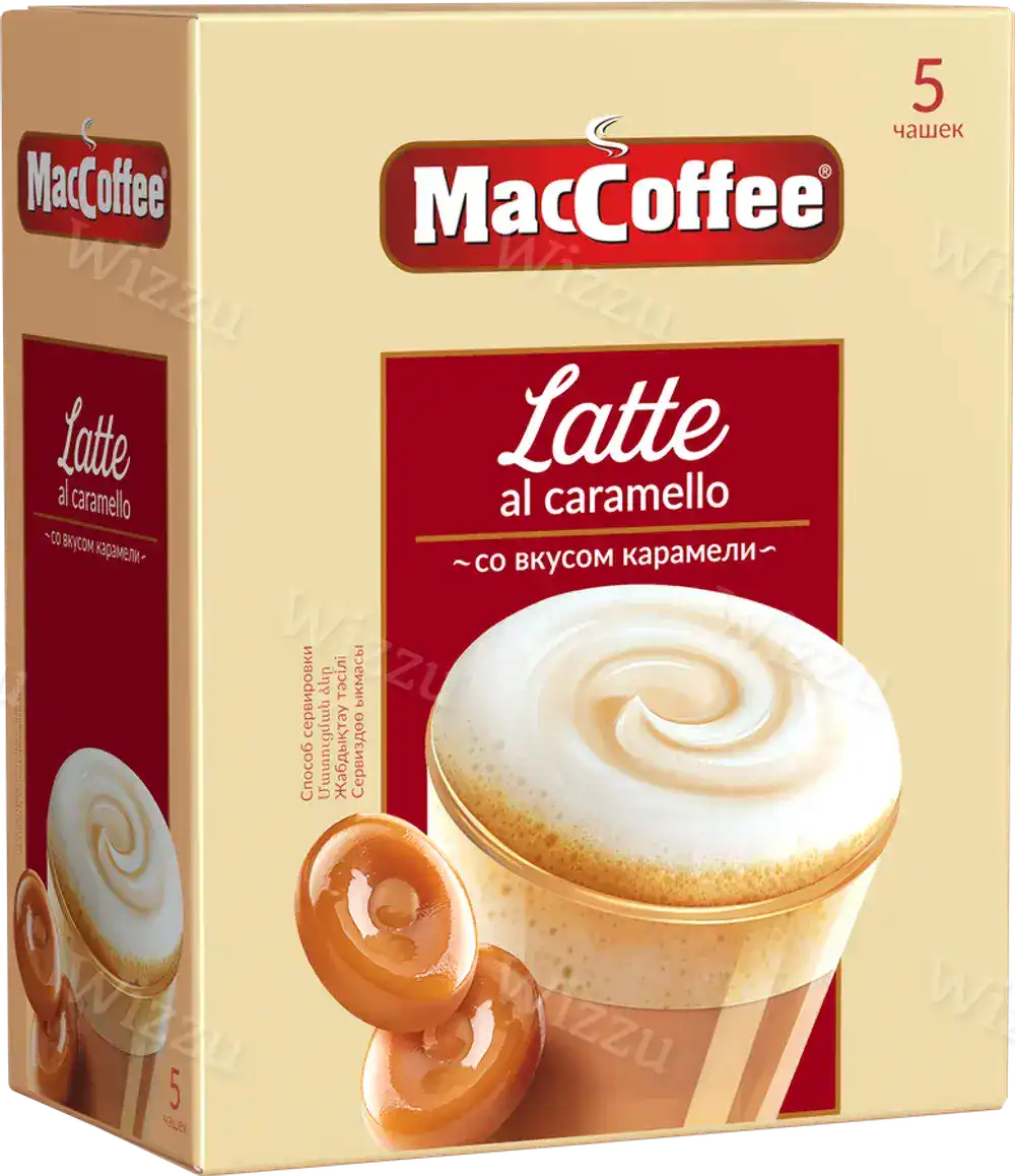 Мак Кофе 3 в 1 LATTE со вкусом карамели (упаковка) 22г*20