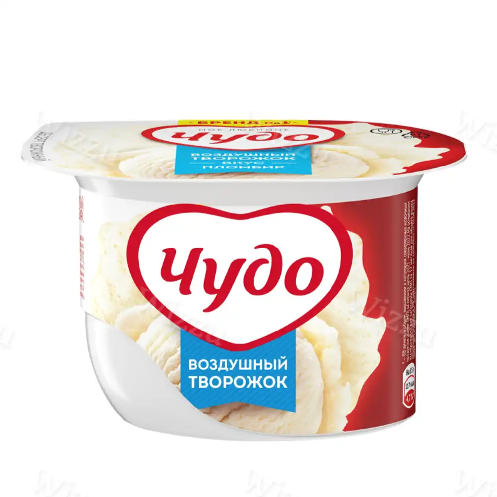 Воздушный творожок Чудо Пломбир 5,8% 85гр